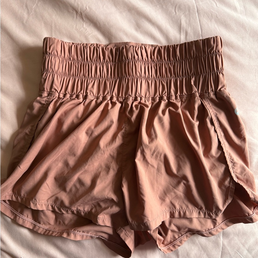 POPFLEX rust colored Sprint Shorts